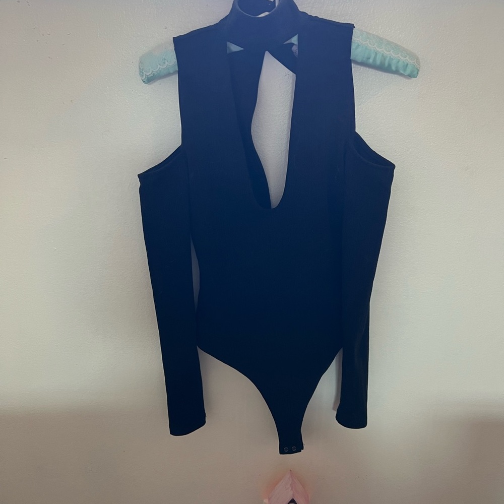 REVOLVE privacy please bodysuit long sleeve black